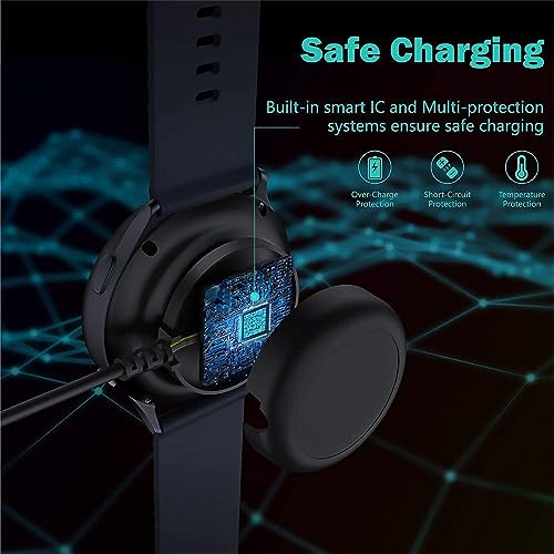 Image of Nirsha PD Magnetic Holder Wireless Charging Dock Cradle C Type Charger Cable Cord for Samsung Galaxy Watch 5 44mm,Watch 5 Pro 45mm,4,3,Active,Active 2,