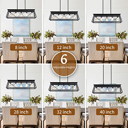 Xipuda XPD-0059 Farmhouse Chandeliers For Dining Room, Rustic Kitchen Island Light Fixture thumb #5