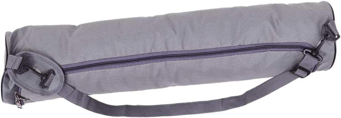 DECHOUS Canvas Yoga Mat Storage Pouch with Zipper Single Shoulder Sling Capacity Carrier Bag for Gym and Outdoor Use