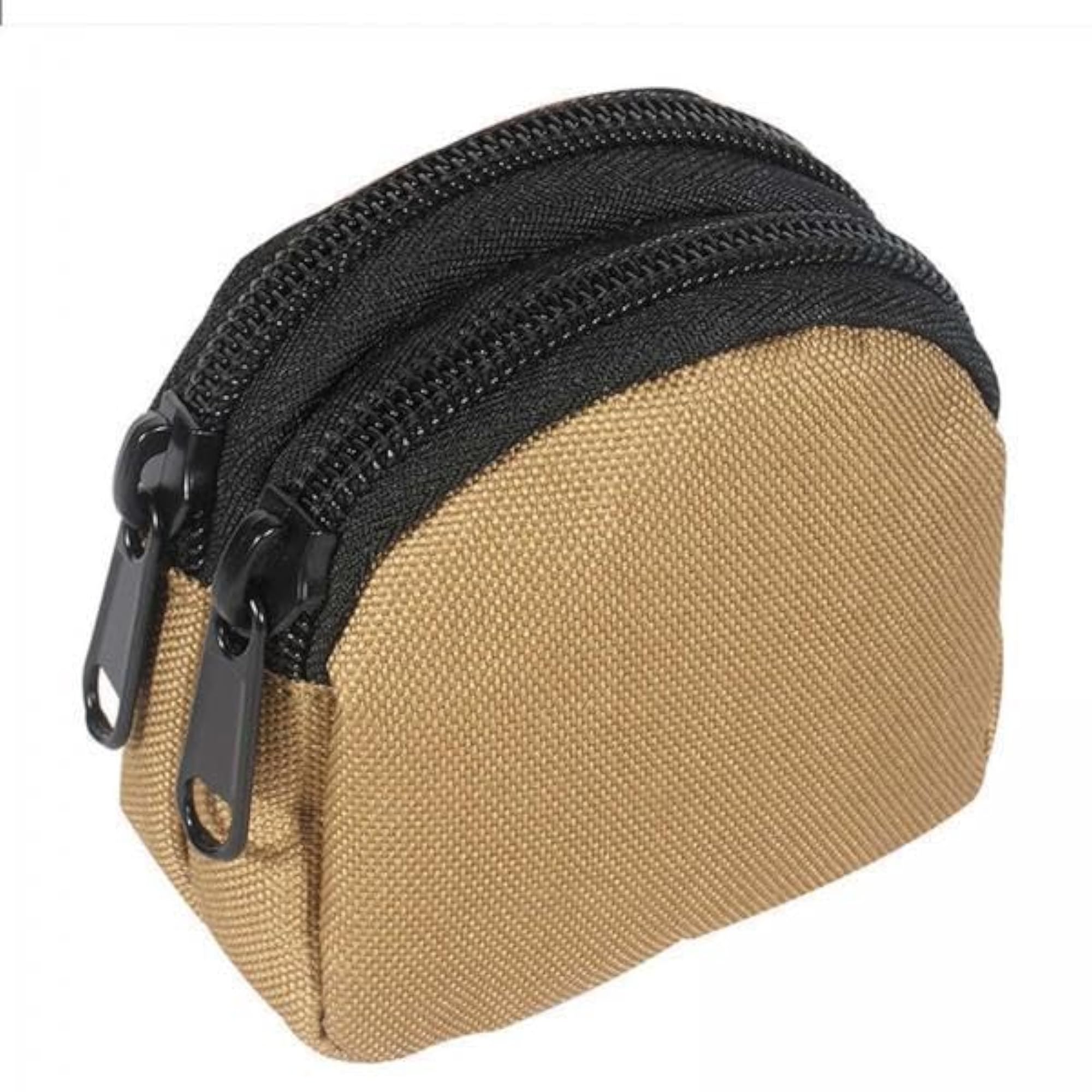 Double Layer Waterproof Multifunctional Coin Pouch, Khaki