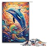 【Hochwertige Materialien】Das Puzzle besteht aus hochwertigen und ultradicken Materialien. Es verformt sich nicht, besteht aus mehrschichtigem Druckpapier/Holz und ist ungiftig, umweltfreundlich und recycelbar. Einzigartiges Kunstpuzzle: Papier-/Holzpuzzle. Gesamtgröße: 38 x 26 cm (Papierpuzzle)/75 x 50 cm (Holzpuzzle).