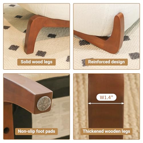 Sillón Plegable Terciopelo Blanco Cómodo miniatura 7