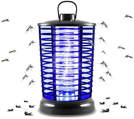 XMSTORE Bug Zapper, Electric Flying Zapper with UV Light, Portable Standing or Hanging for Indoor and Outdoor Use