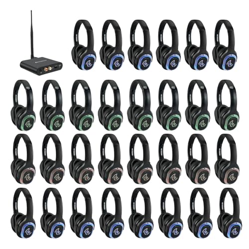 Retekess TA003 Silent Disco Headphone System, HiFi Stereo...
