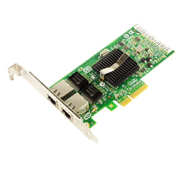 Millennium Technology Pci Express (PCIe x4) Gigabit Dual Port Server Network Adapter Compatible EXPI9402PT with Intel Chipset 82571 | 1000Mbps Pci…
