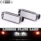 megane 3 xenon headlights 2 Stück (links & rechts) LED-Kennzeichen-Lichtlampe, 6000K Weiß;