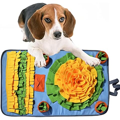 tallkeey Schnüffelteppich Hund Schnüffelrasen Hund Intelligenz Riechen Trainieren Futtermatte Trainingsmatte Waschbar Faltbar Schnüffelteppich Hunde intelligenzspielzeug Cover