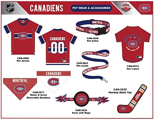 Pets First NHL Montreal Canadiens Jersey for Dogs Cats, X-Small - Main Image
