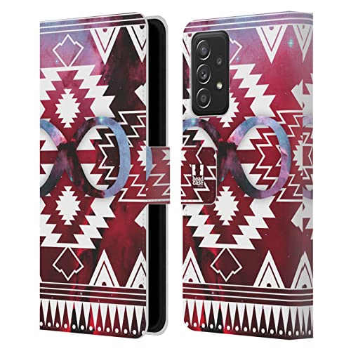 Étui portefeuille Galaxy A52 Head Case Designs motif tribal Navajo