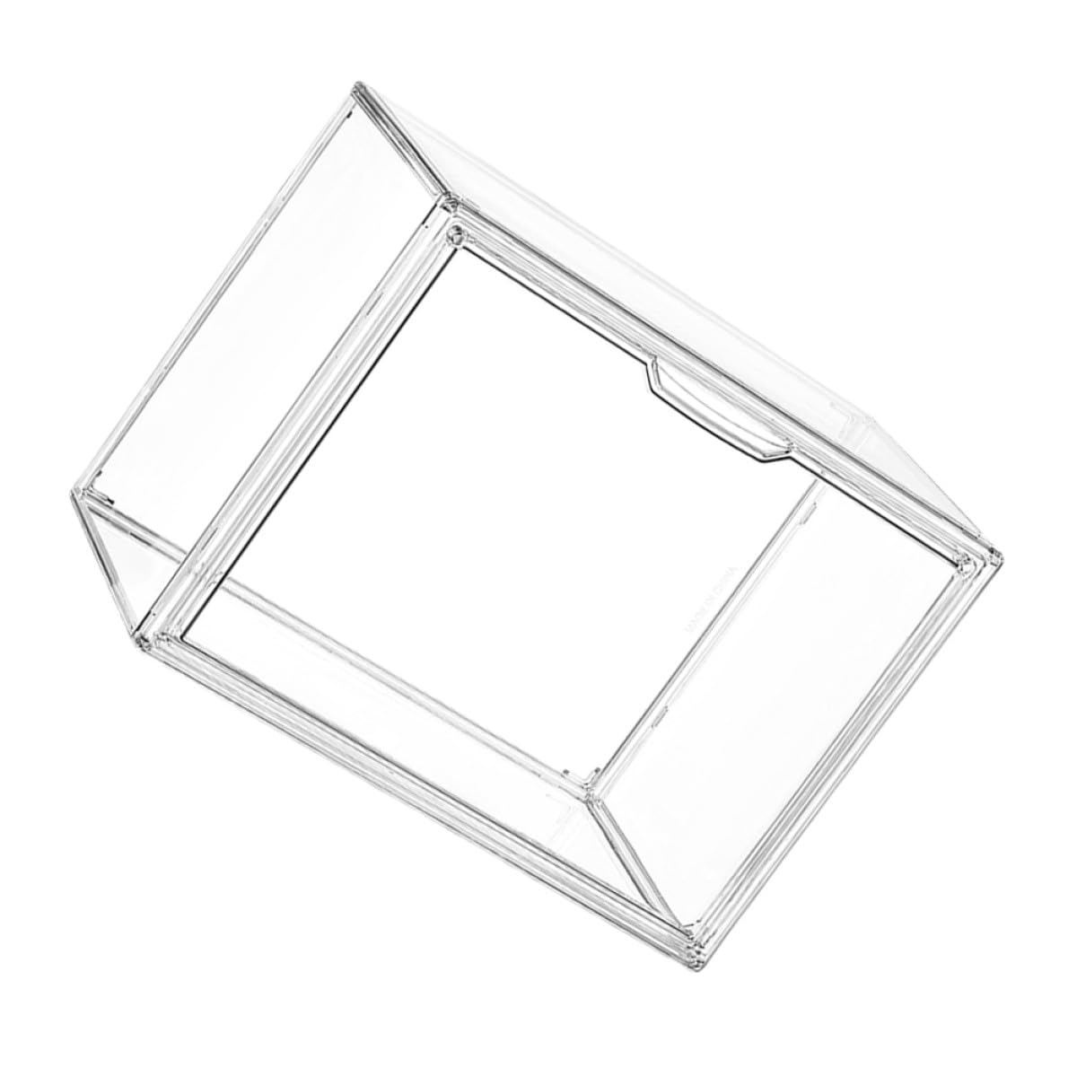 Milisten Aufbewahrungsbox für Bücher und Schreibwaren Stapelbare Transparente Kunststoffbox 36x27x25cm Staubdichte Organisationskiste fürs Schlafzimmer und Büro
