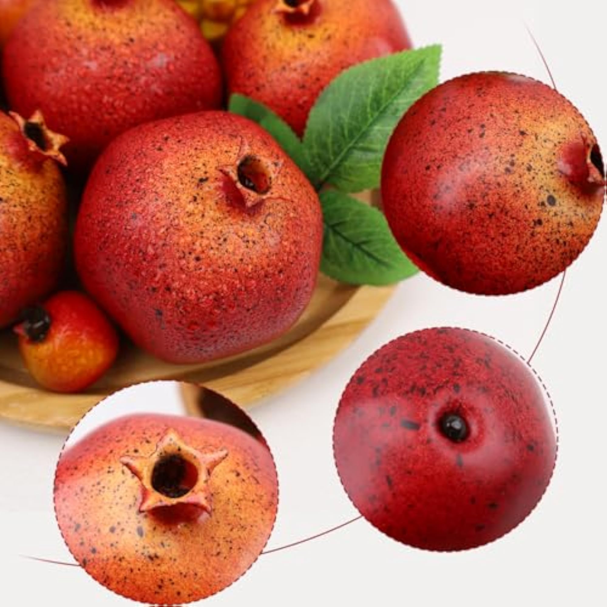 6pcs Fake Pomegranates for Home Decor
