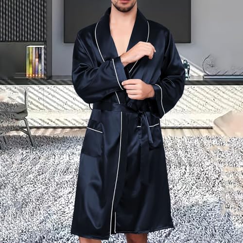 Ropa de dormir con cuello en V tipo bata larga con pantalones cortos de algodón 3