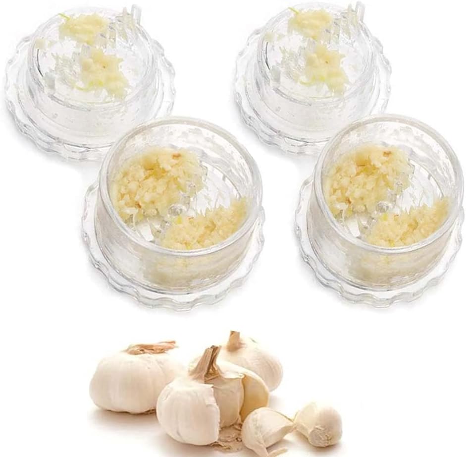 2 pack-Garlic Twist Crusher Presser, Manual Garlic Crusher, Garlic Peeler Crusher Stirrer,Garlic Twister Presser for Kitchen Tool, Garlic Crusher for Mincing Garlic (2pcs)