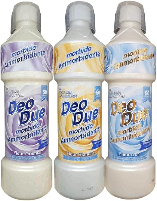 DEO DUE CHIMICLEAN AMMORBIDENTE MORBIDO ORIENTAL, BLANCHE, FLEUR D'OR 1 L CONFEZIONE DA 3 PZ