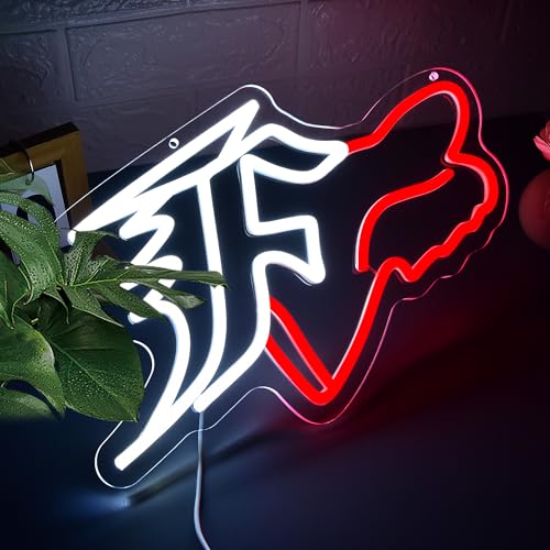 Image of Race Car Neon Sign for Wall Decor Dimmable Racing Neon Light for Man Cave Stylish Vehicle Emblem Light up for Garage Bedroom Decor Birthday Party Gift for Man Size13.7 * 9.4In(A010)