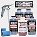 Herculiner Spray On Bed Liner Kit - Professional Grade, 1 Gallon Spray-On, Black
