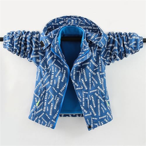 Kids Rain Jacket Fall Winter Thick Warm Fleece Lined Light Jackets Boys Girls Winter Coat Windproof Waterproof Windbreaker3