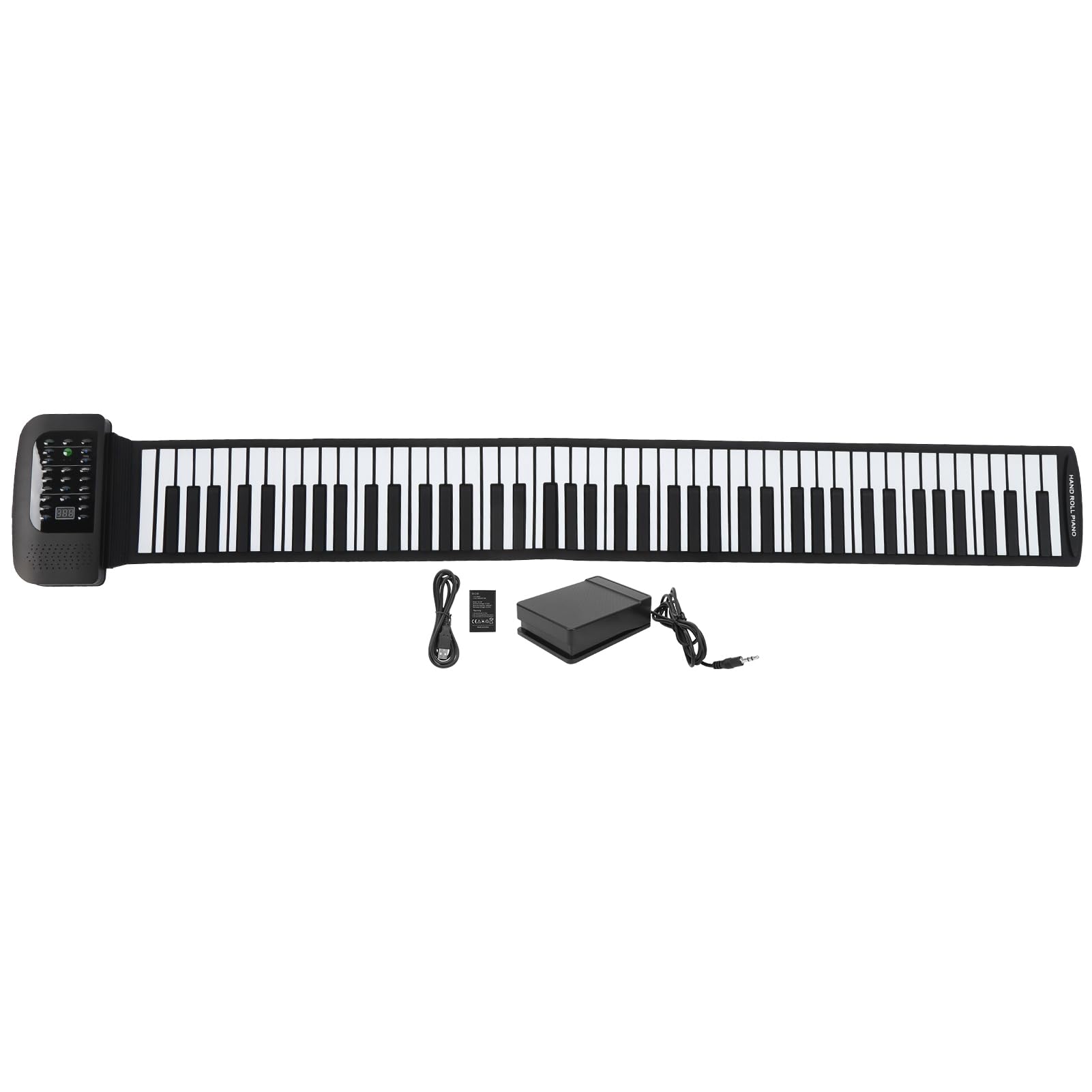 Tastiera di Pianoforte, Tastiera a 88 Tasti, Pianoforte Arrotolabile in Silicone 88 Tasti Tastiere di Pianoforte Arrotolabili Educativo per Pianoforte a Mano per Principianti
