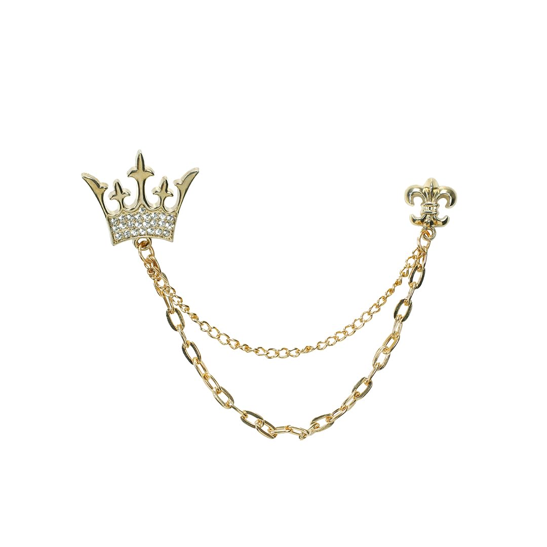 Kavove The Club King Golden Colour Brooch (B0CRP49RFD) Amazon Price History, Amazon Price Tracker
