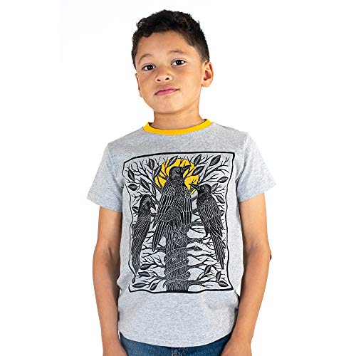 Image of Mightly Boys and Girls' Crewneck Short Sleeve T Shirts | 100% Organic Cotton, Colorful, Soft & Basic Crewneck Tee for Kids