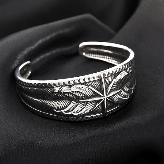 TURTLEDOVE Viking Compass Cuff Bracelet, North Star Nautical Cuff Bangle, Stainless Steel Vintage Pirate Sailor Amulet Jewelry Gift2