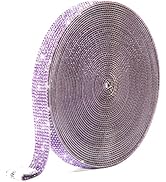 Self Adhesive Crystal Rhinestone Ribbon Rhinestone Strips, 9 Yards DIY Diamond Bling Ribbon Stick...