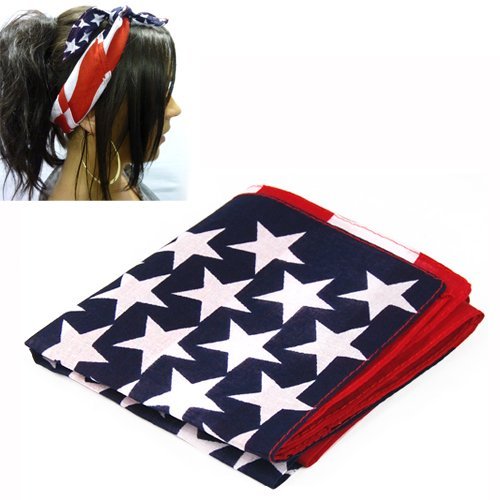 SODIAL(R) American Stars and Stripes EE.UU. Bandera Bandana Banda para el Cabello...