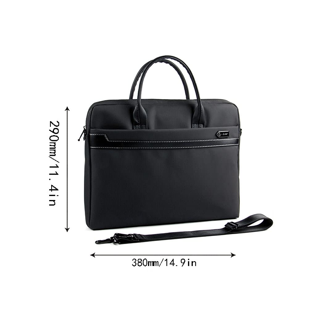 kieszeń na dokumenty Plik Torba Torebka A4 Folder Plik Folder Biznes Zipper Tote Office Teczki Kobieta Przenośny Torba Informacje o przechowywania (Czarny) Przenośna torba na dokumenty