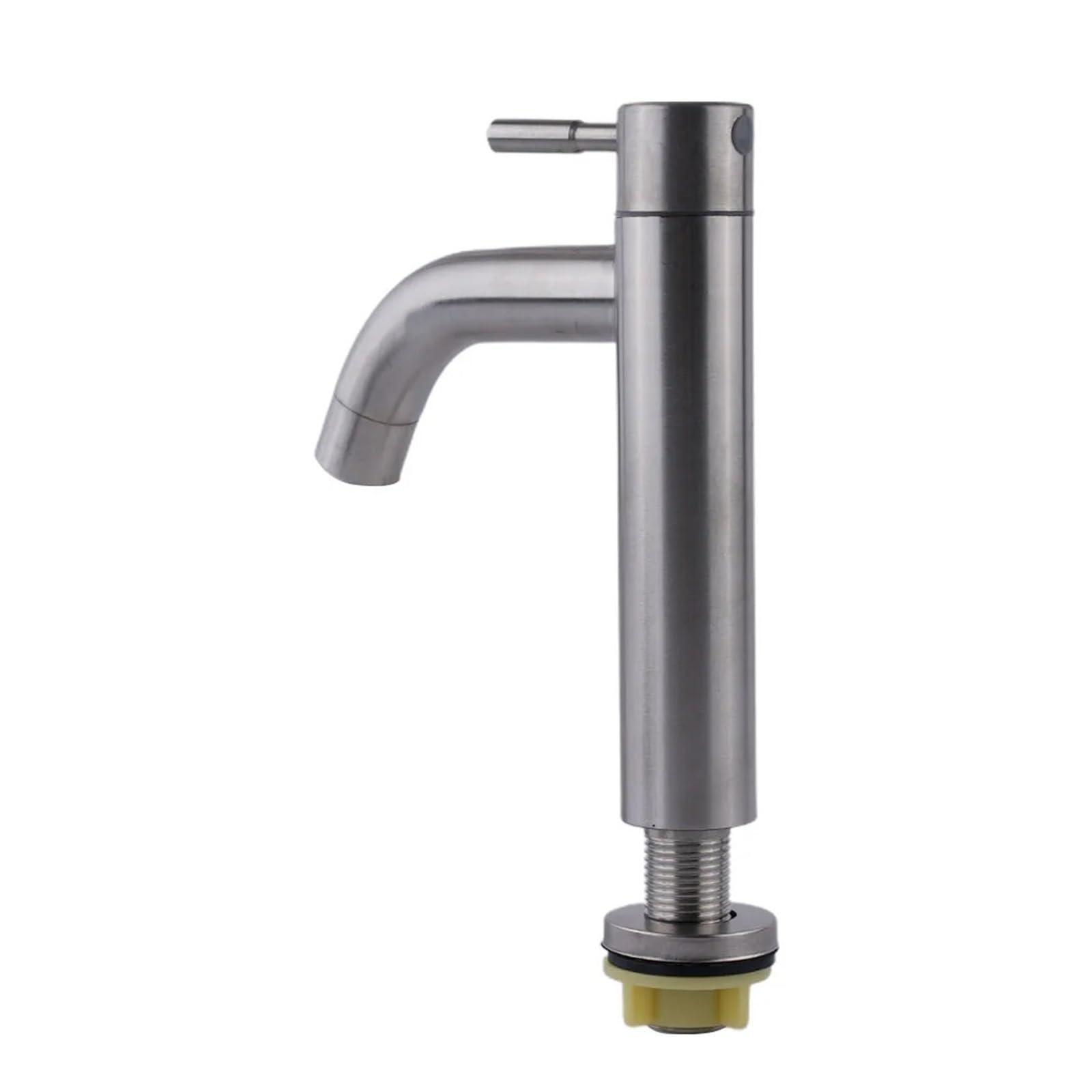 BNGDFDGH Bathroom Sink Faucet Stainless Steel Silver Single Cold Counter Basin Tap Kitchen Replacement Accessories