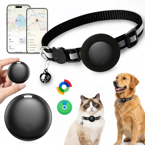 Collar GPS Gatos 2 en 1,Localizador GPS Perros iOS/Android