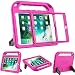 BMOUO Kids Case for New iPad 9.7 2018/2017 - Built-in Screen Protector Shockproof Light weight Handle Convertible Stand Case Cover for Apple iPad 9.7 Inch 2018 (6th Generation) / 2017 (5th Gen) - Rose