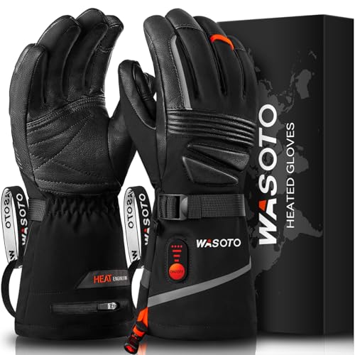 WASOTO Heated Gloves for Men Women,7.4V Battery 22.2WH...