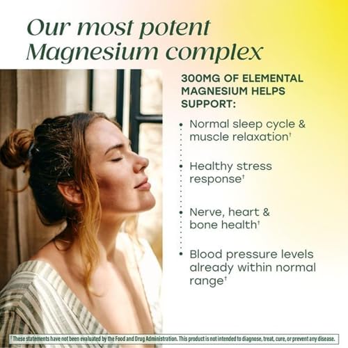 MegaFood Magnesium Glycinate, Malate, Citrate 300mg, 60 Capsules - image 4