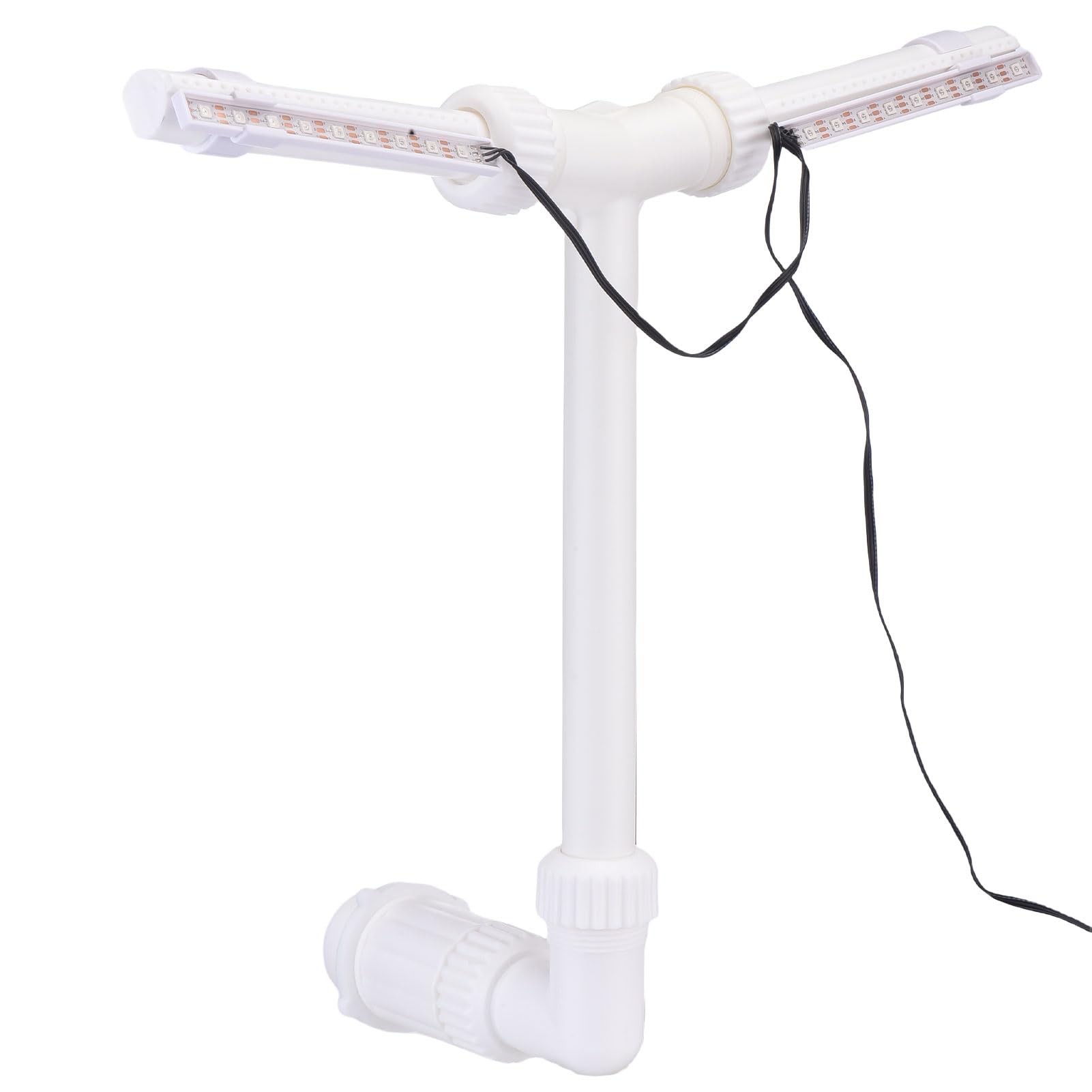 LICAEVEY Solar Pool Fountain, Doppelkopf mit LED-Leuchten und Fernbedienung