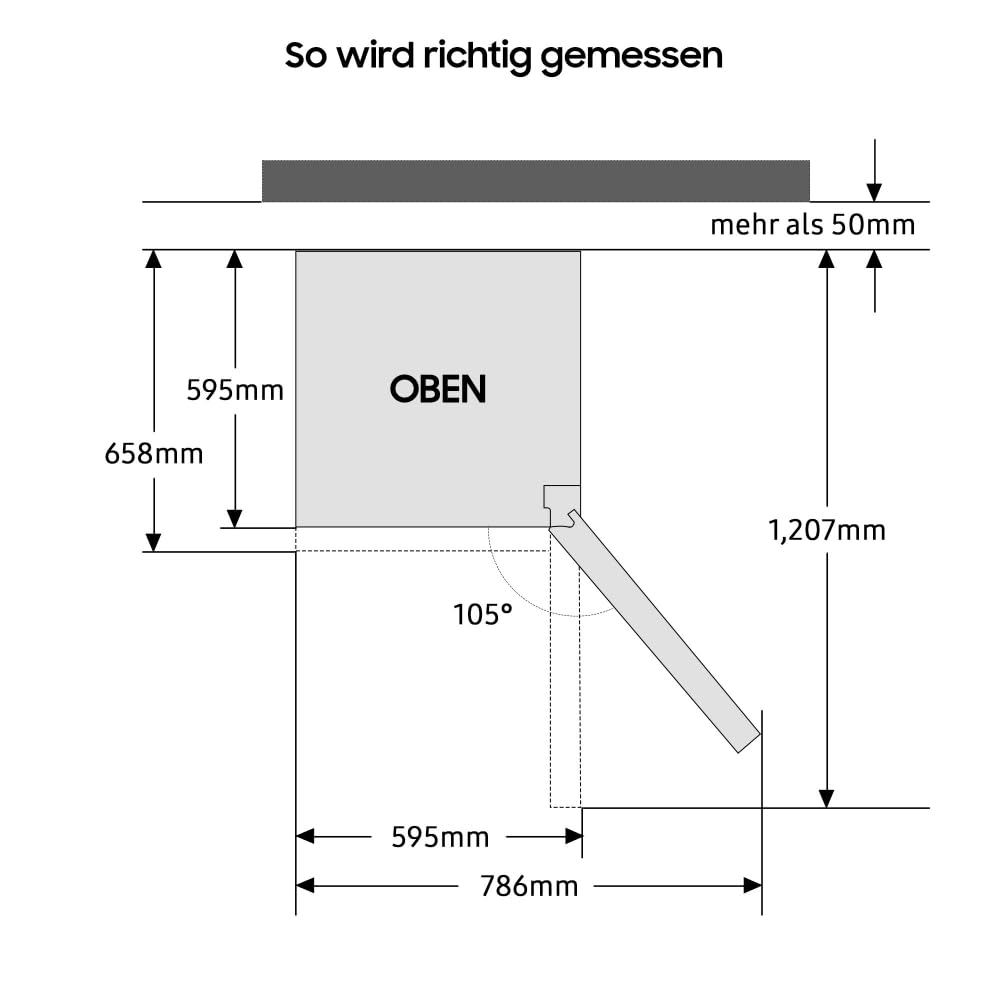 Samsung Kühl-Gefrier-Kombination RL38C600CSA/EG 203 cm 390 l Edelstahl-Look AI Energy Mode