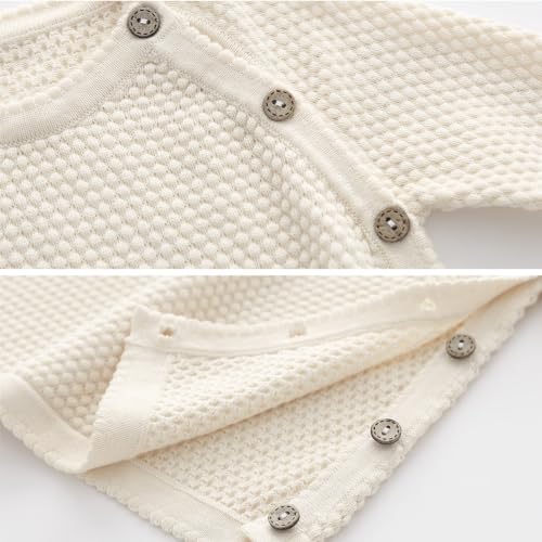 100% Cotton Knit Infant Baby Sweater and Pants Set, Unisex Newborn Boys Girls Outfit Long Sleeve Warm Clothes Newborn Gifts4