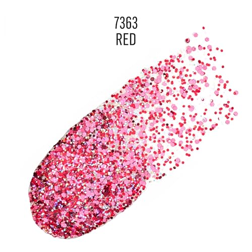 Image of FolkArt Glitter Glitz Acrylic Craft Paint, Red, 2 fl oz