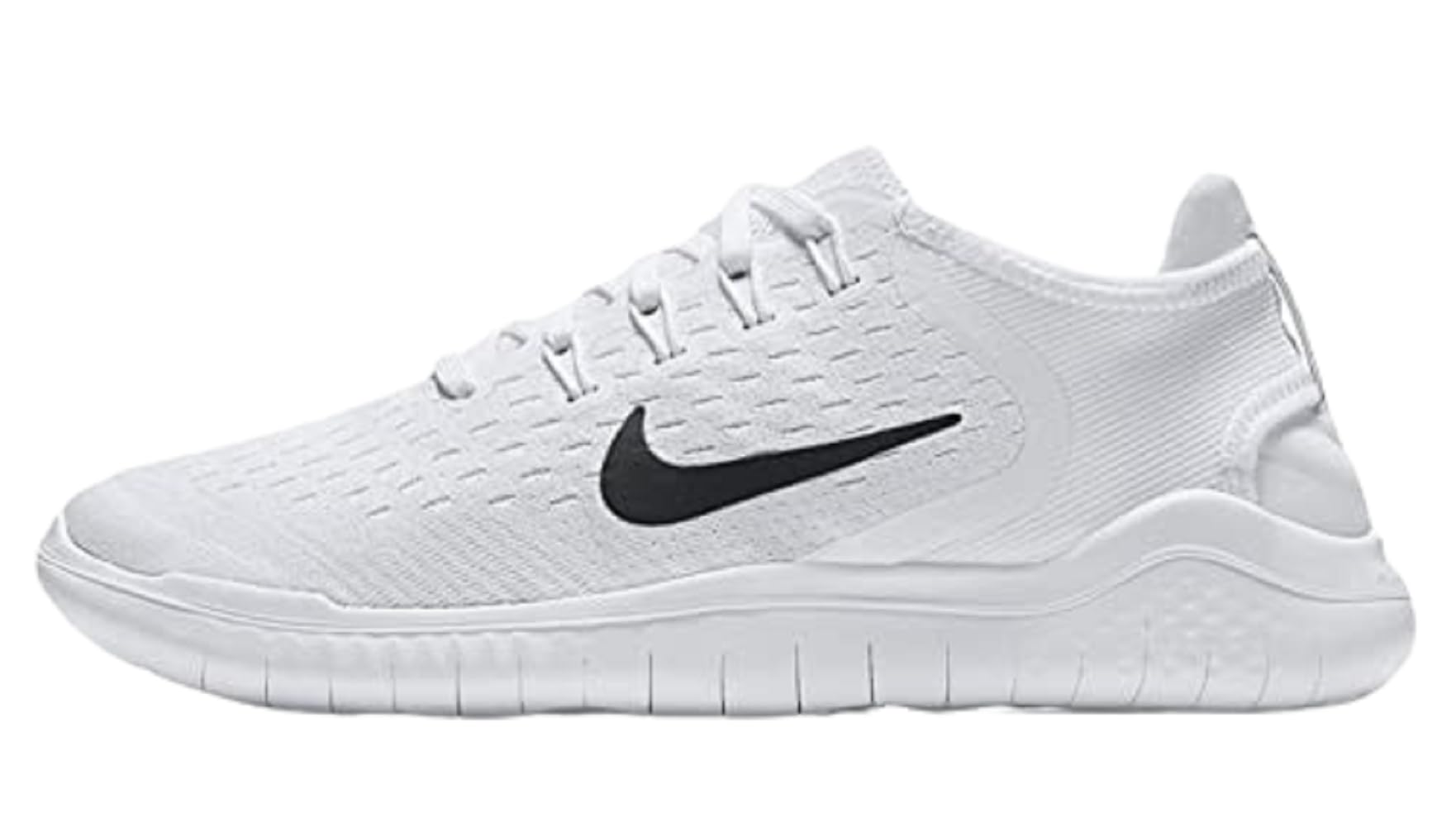 Nike Women's Free RN 2018 Running Shoes (8.5, White)