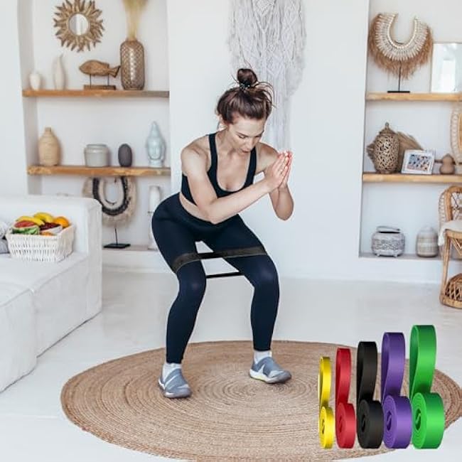 Pull up Bands Stretching Bands Assistance,Resistance Bands Exercise Bands Workout,Stretch Bands for Exercise(5PCS,5-125LB)