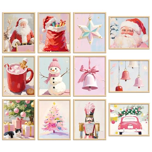 Bonhomme de neige et Père Noël rose pour rafraîchir votre déco