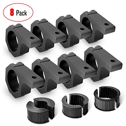 Nilight 8PCS Horizontal Bar Clamp Mounting Bracket Kit for Off-Road LED Light Bar