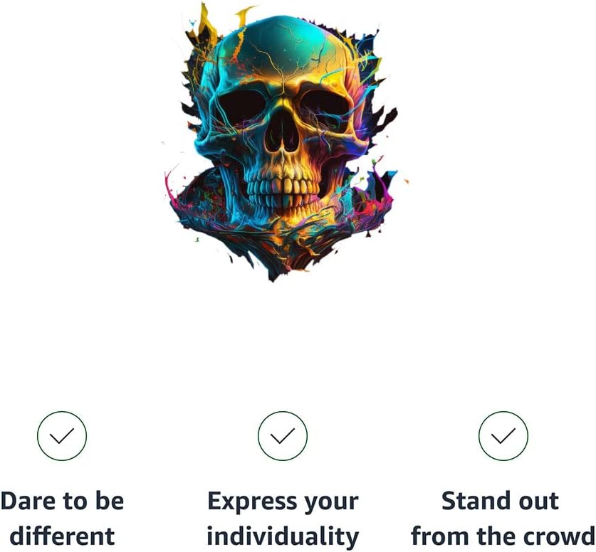 Skull Print Kids' T-Shirt - Colorful T-Shirt - Themed Tee Shirt for Kids