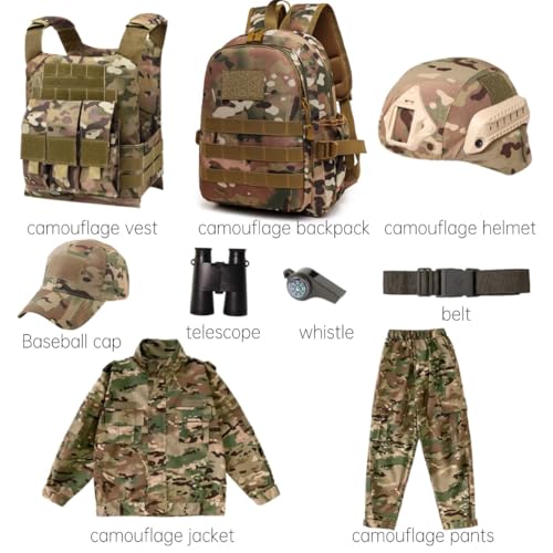 Disfraz completo Militar infantil para niños y niñas miniatura 2