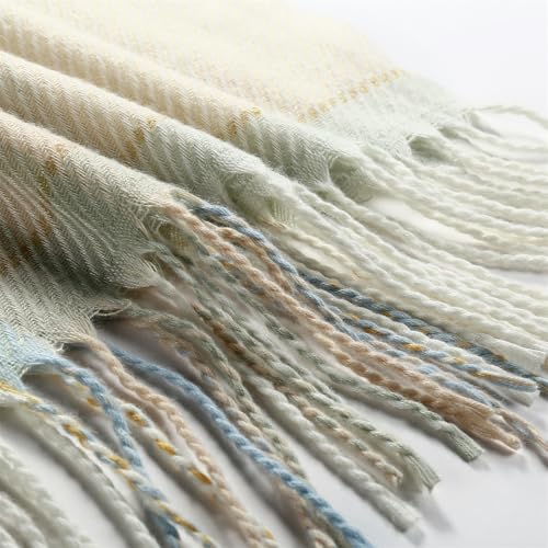 Scarf for Women Shawl Cashmere Feel Plaid Scarves Pashmina Wraps Winter Scarf for Evening Wedding Bridesmaid Gifts3