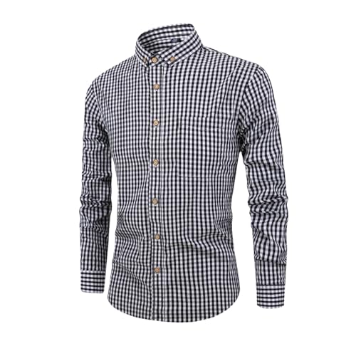 Chemise manches longues homme coton respirant automne hiver slim