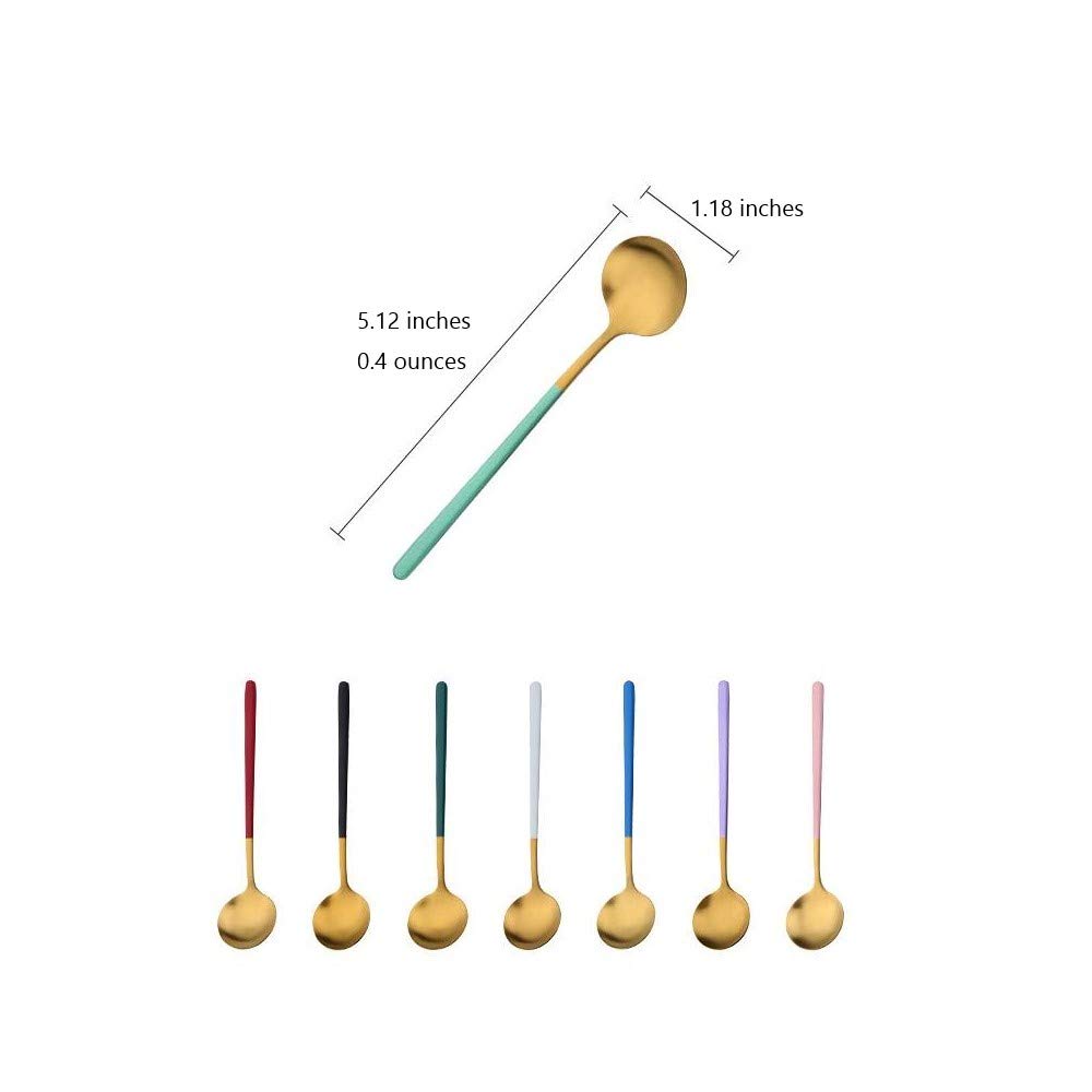 Hemobllo 8 Pièces Lot de Cuillères Acier Inoxydable Patte de