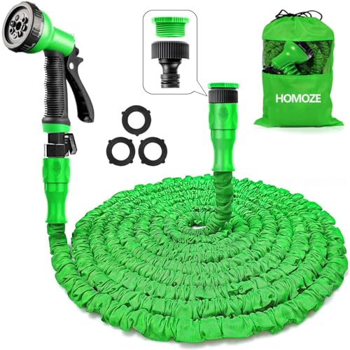 Garden Hose Pipe Expandable Garden Hose with 3/4', 1/2' Fittings, Anti-Leakage - Flexible Expanding...