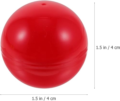 Miniatura 2 de Hemoton Bolas de juego de bingo, 25 unidades, bolas de rifa, bolas de bingo sin número, bolas huecas de plástico, bolas de dibujo de rifa de 1.575 in