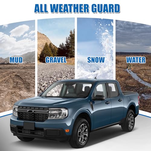 Image of Underbody Cavity Shield Cover Compatible with 2022-2025 Ford Maverick, Aluminum Alloy Splash Guard Cover for Left Driver Side Rear Wheel Rust Mud and Stone Resistant