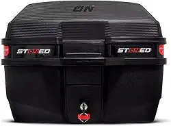 Bau Moto Bauleto 35 Litros Base Universal Traseiro Motociclista Motoboy